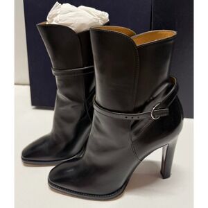 Ralph Lauren Purple Label Collection Leather Buckle Ankle Boots Italy 38.5, 8B